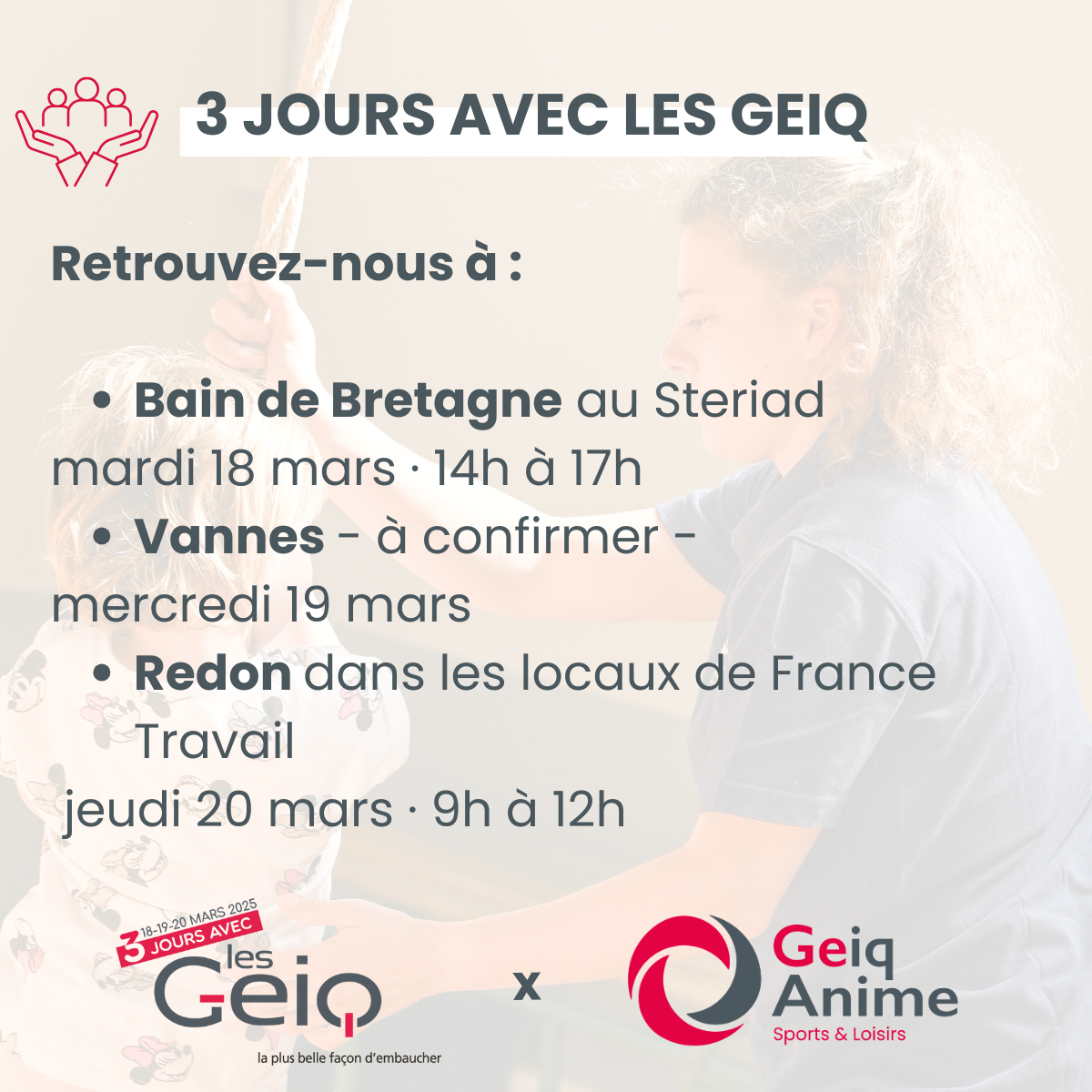 3 jours avec les GEIQ